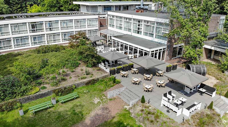 Luchtfoto van Fletcher Hotel-Restaurant Amersfoort