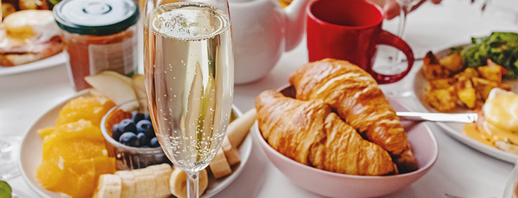 brunch met champagne
