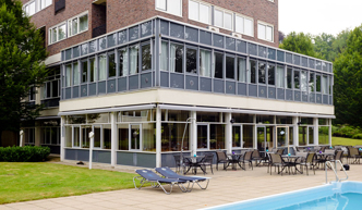 Achterkant Fletcher Hotel-Restaurant Beekbergen-Apeldoorn